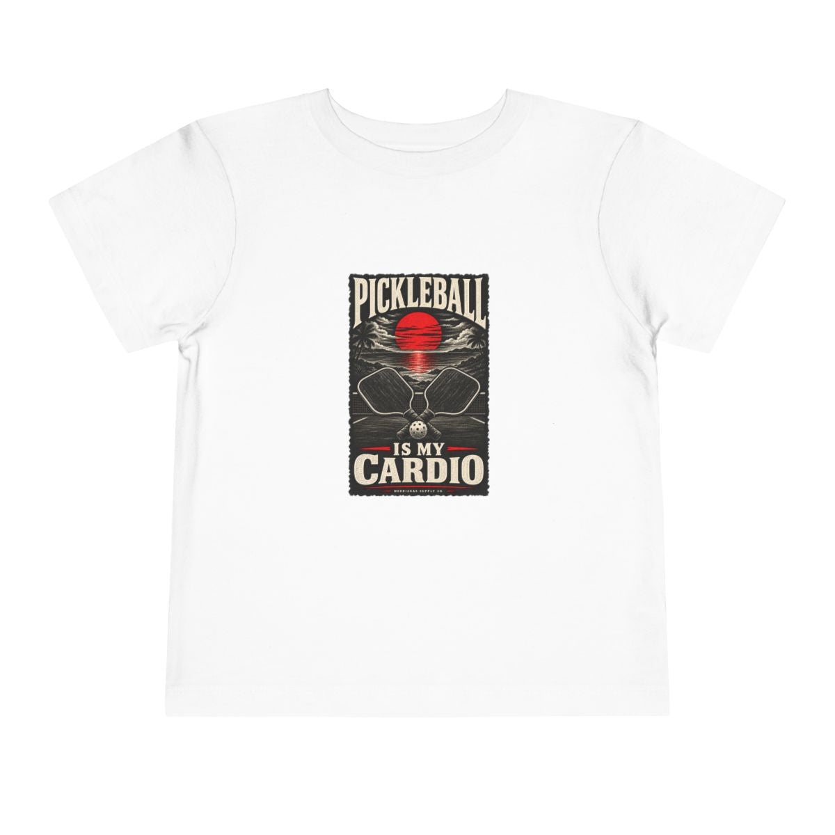 Pickleball Is My Cardio Toddler Tee