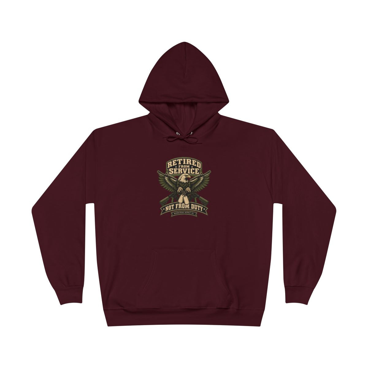 Retired From Service Not From Duty Blackout Hoodie