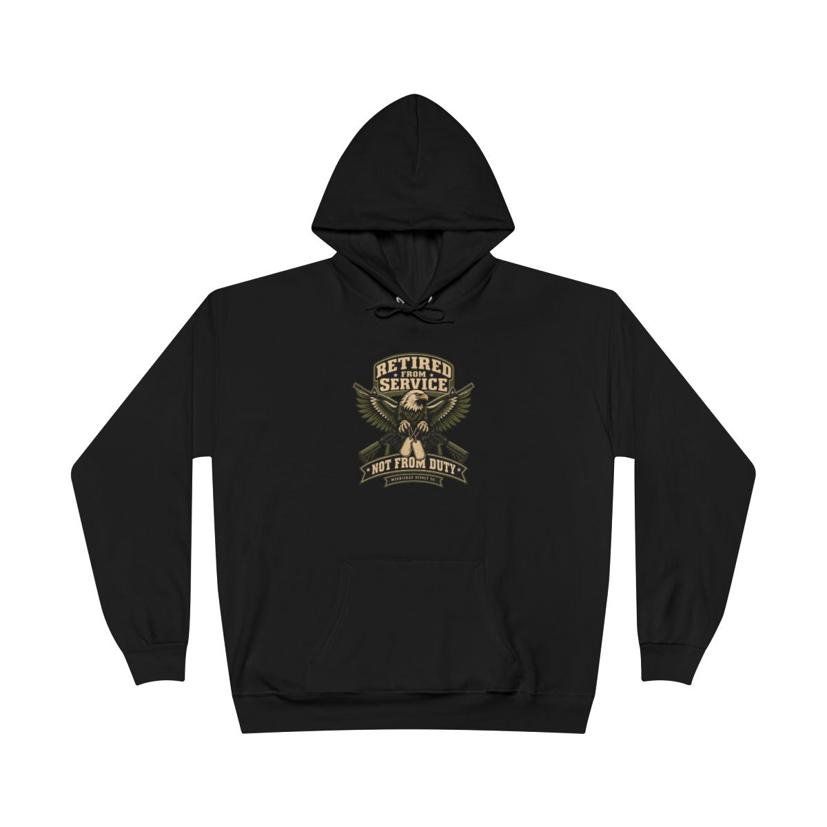 Retired From Service Not From Duty Blackout Hoodie