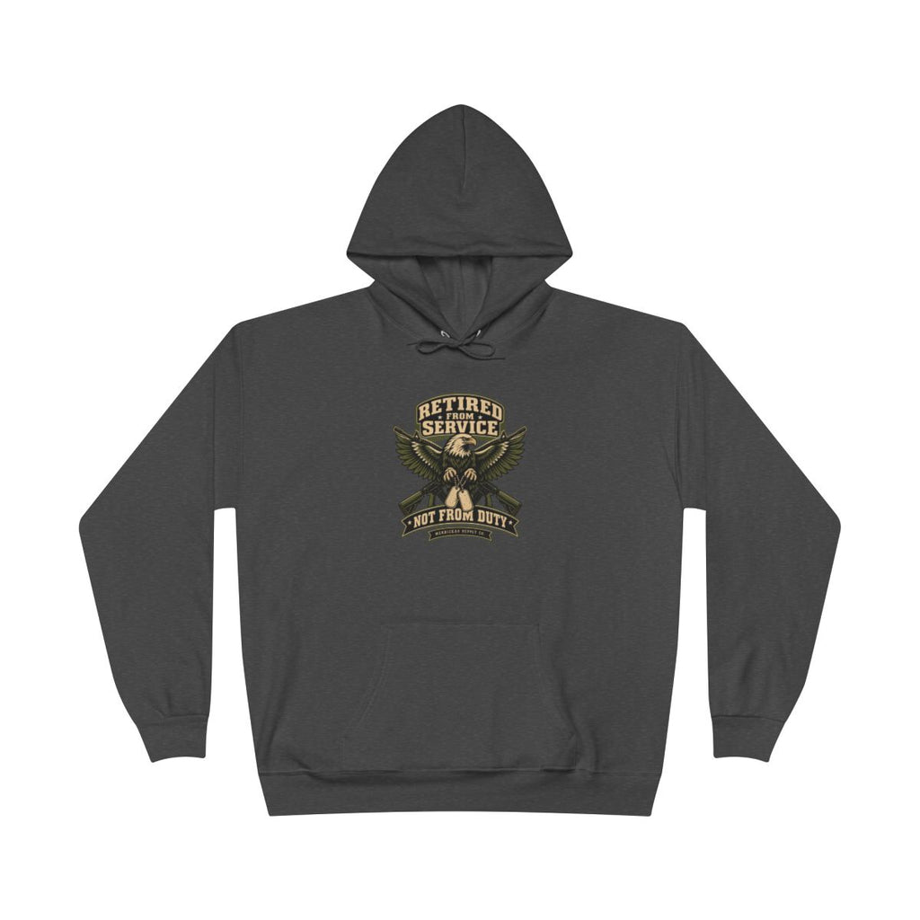 Retired From Service Not From Duty Blackout Hoodie