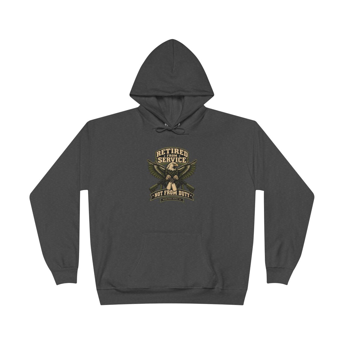 Retired From Service Not From Duty Blackout Hoodie