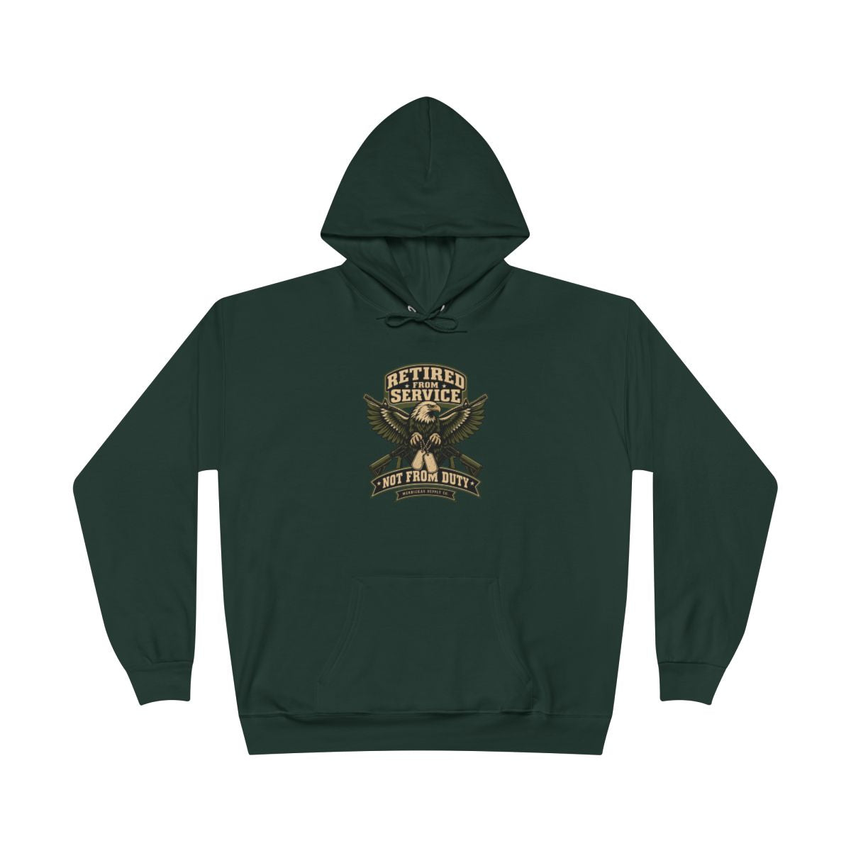Retired From Service Not From Duty Blackout Hoodie