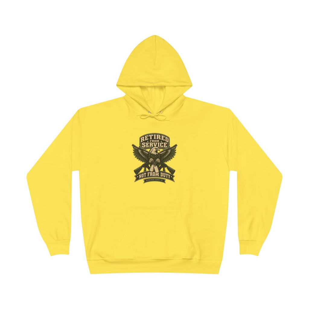 Retired From Service Not From Duty Hoodie