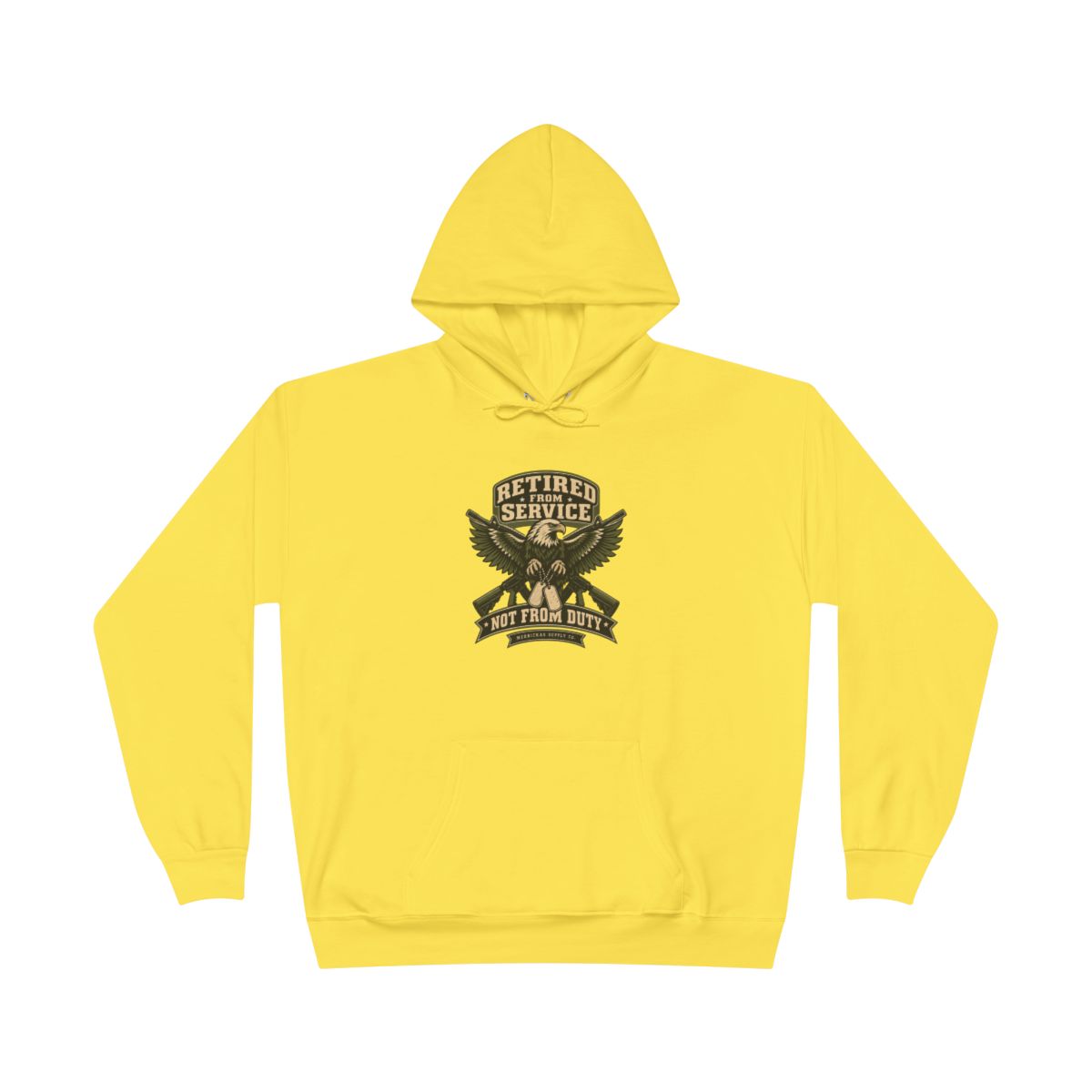 Retired From Service Not From Duty Hoodie