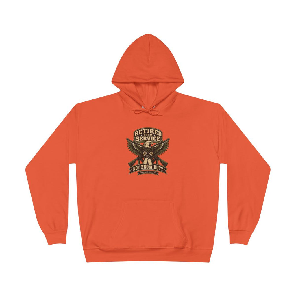 Retired From Service Not From Duty Hoodie