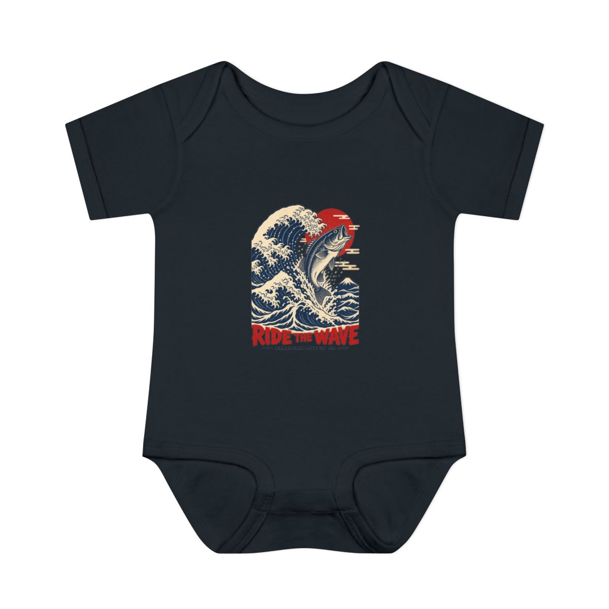Ride The Wave Baby Onesie