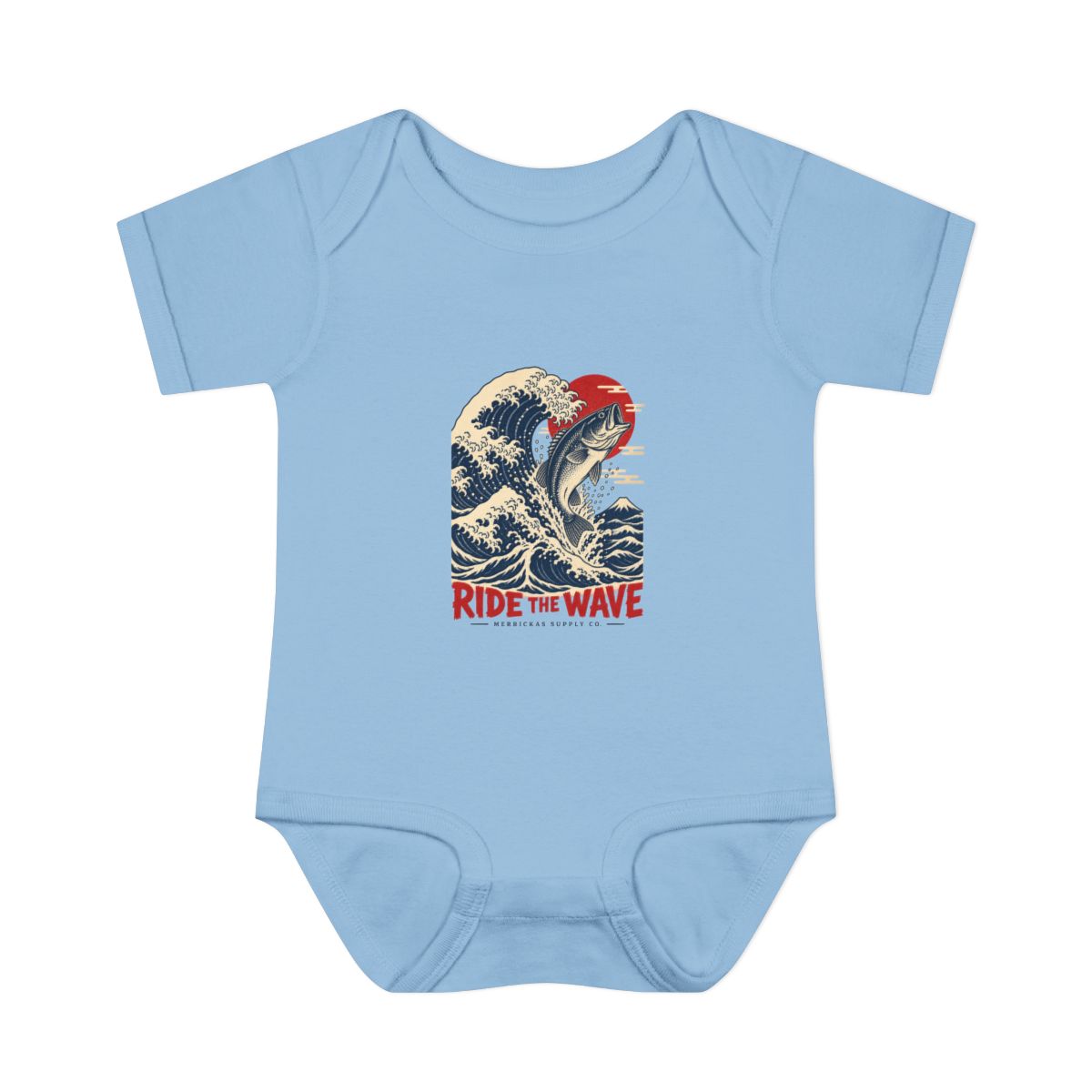 Ride The Wave Baby Onesie