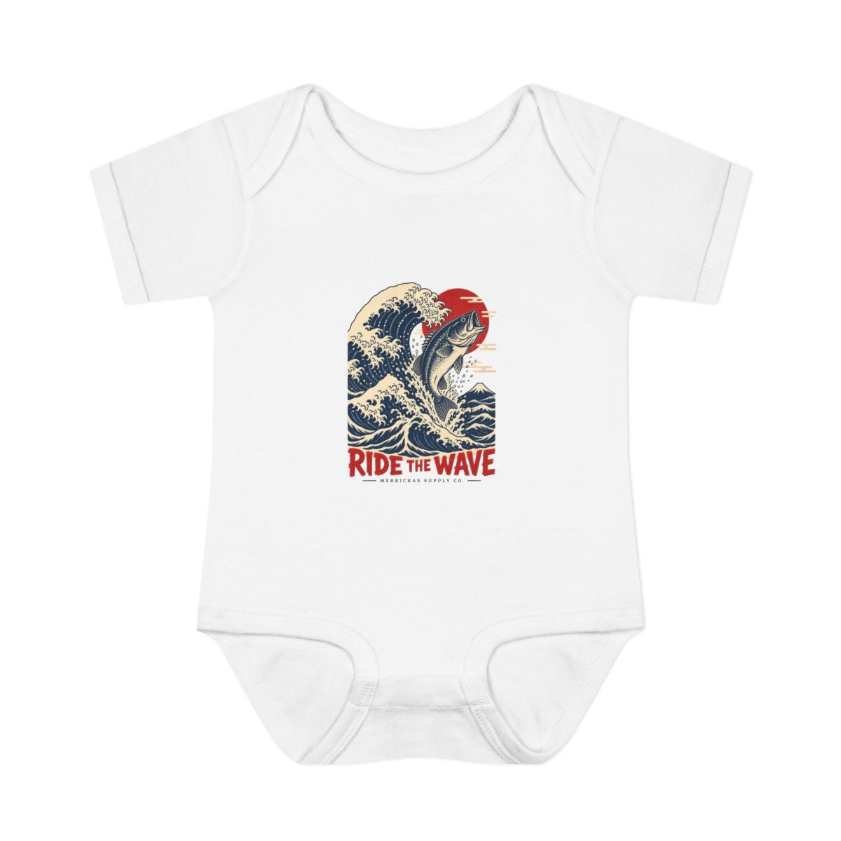 Ride The Wave Baby Onesie