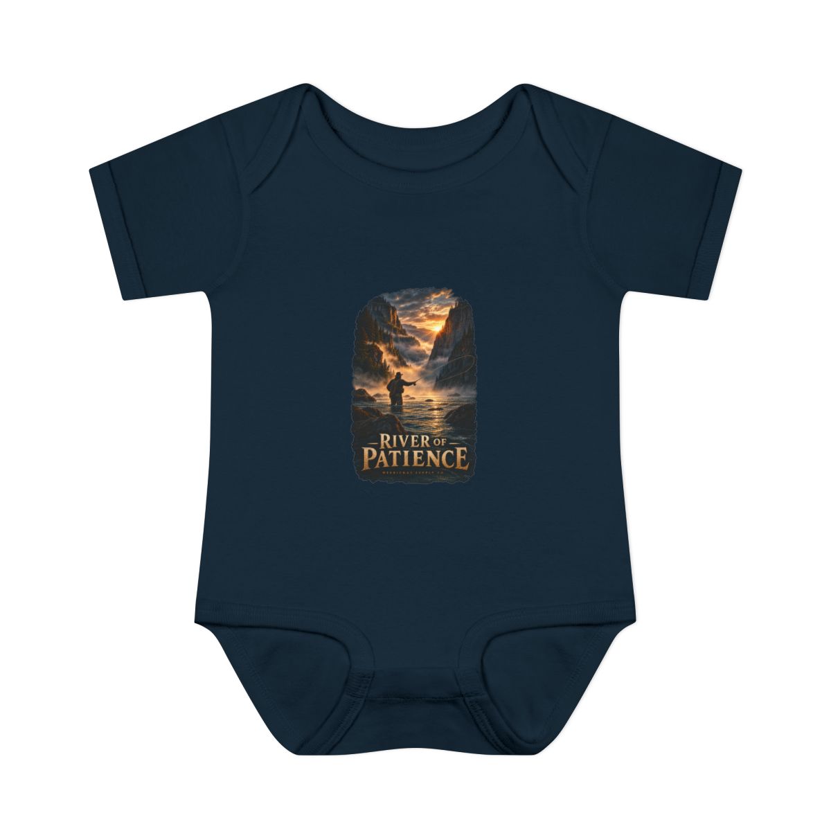 River Of Patience Baby Onesie