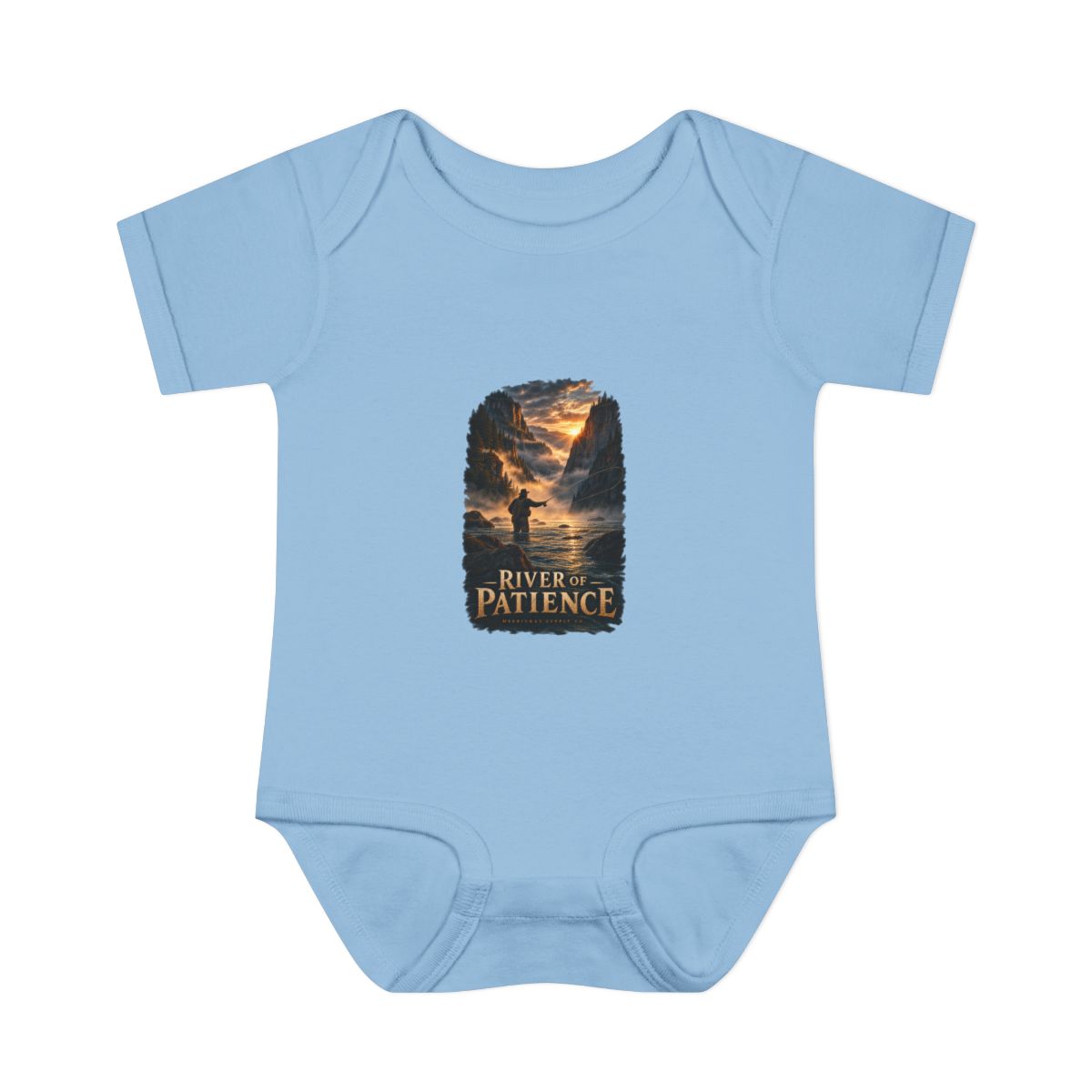 River Of Patience Baby Onesie