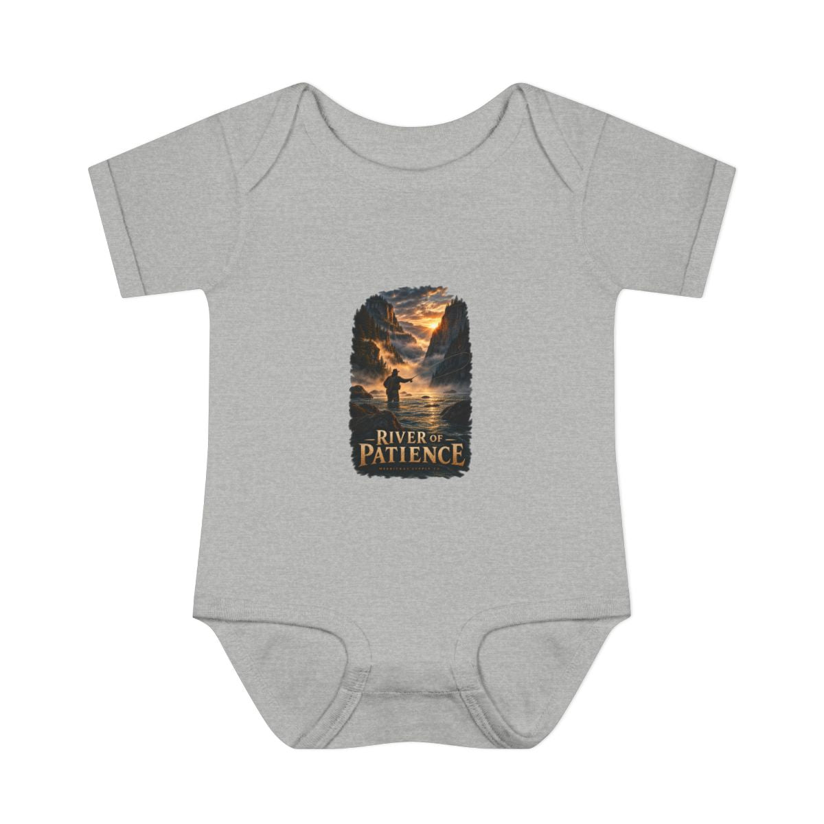 River Of Patience Baby Onesie