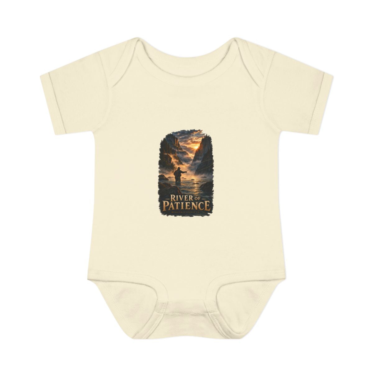 River Of Patience Baby Onesie