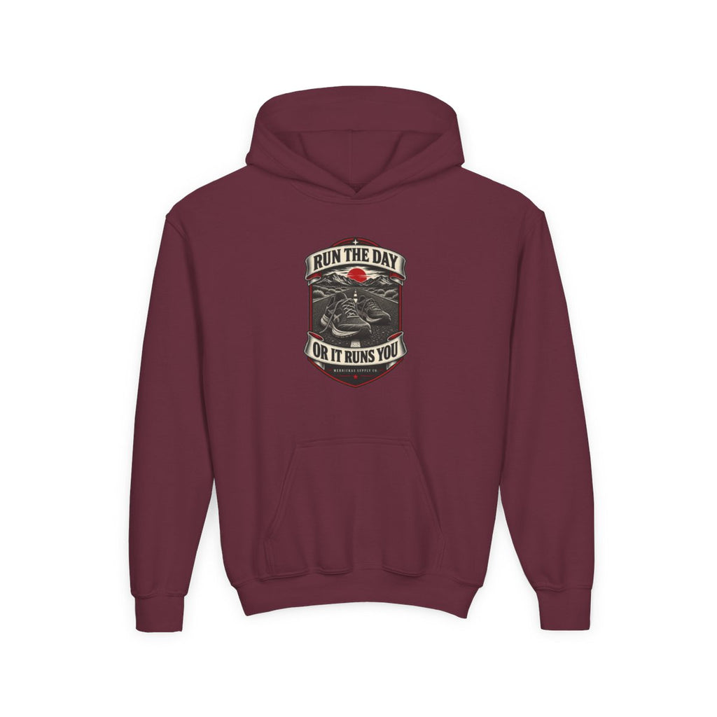 Run The Day Or It Runs You Youth Hoodie