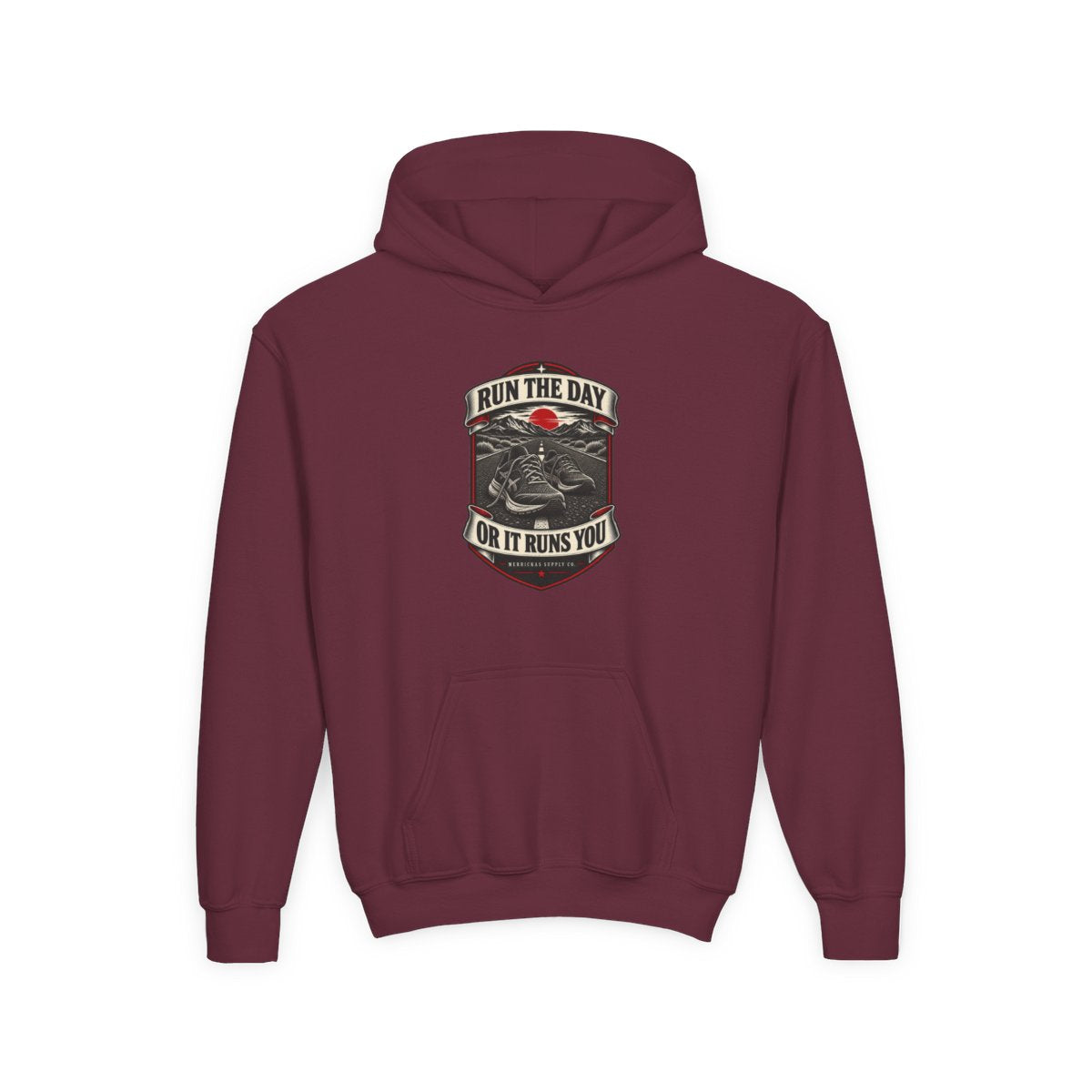 Run The Day Or It Runs You Youth Hoodie