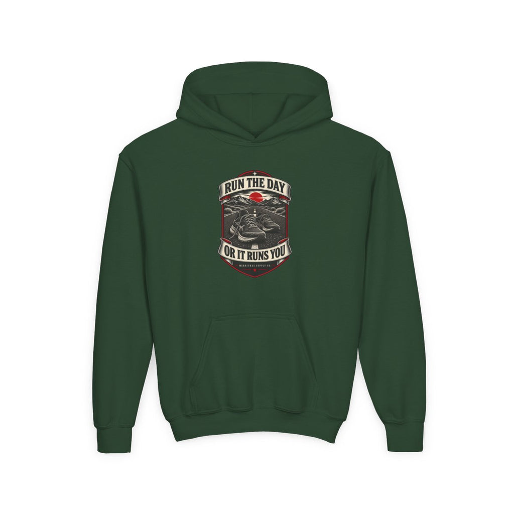 Run The Day Or It Runs You Youth Hoodie