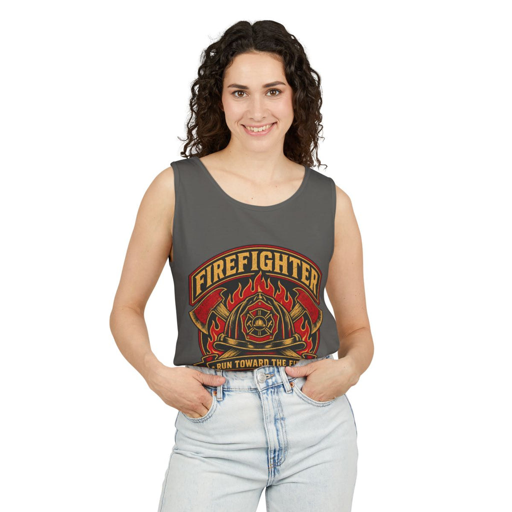 Run Toward The Fire Garment-Dyed Tank