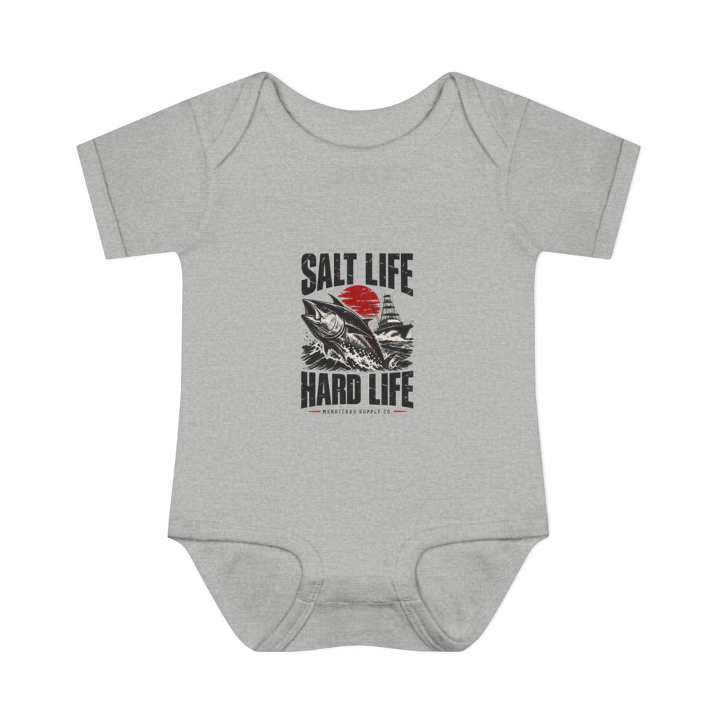 Salt Life Hard Life Baby Onesie