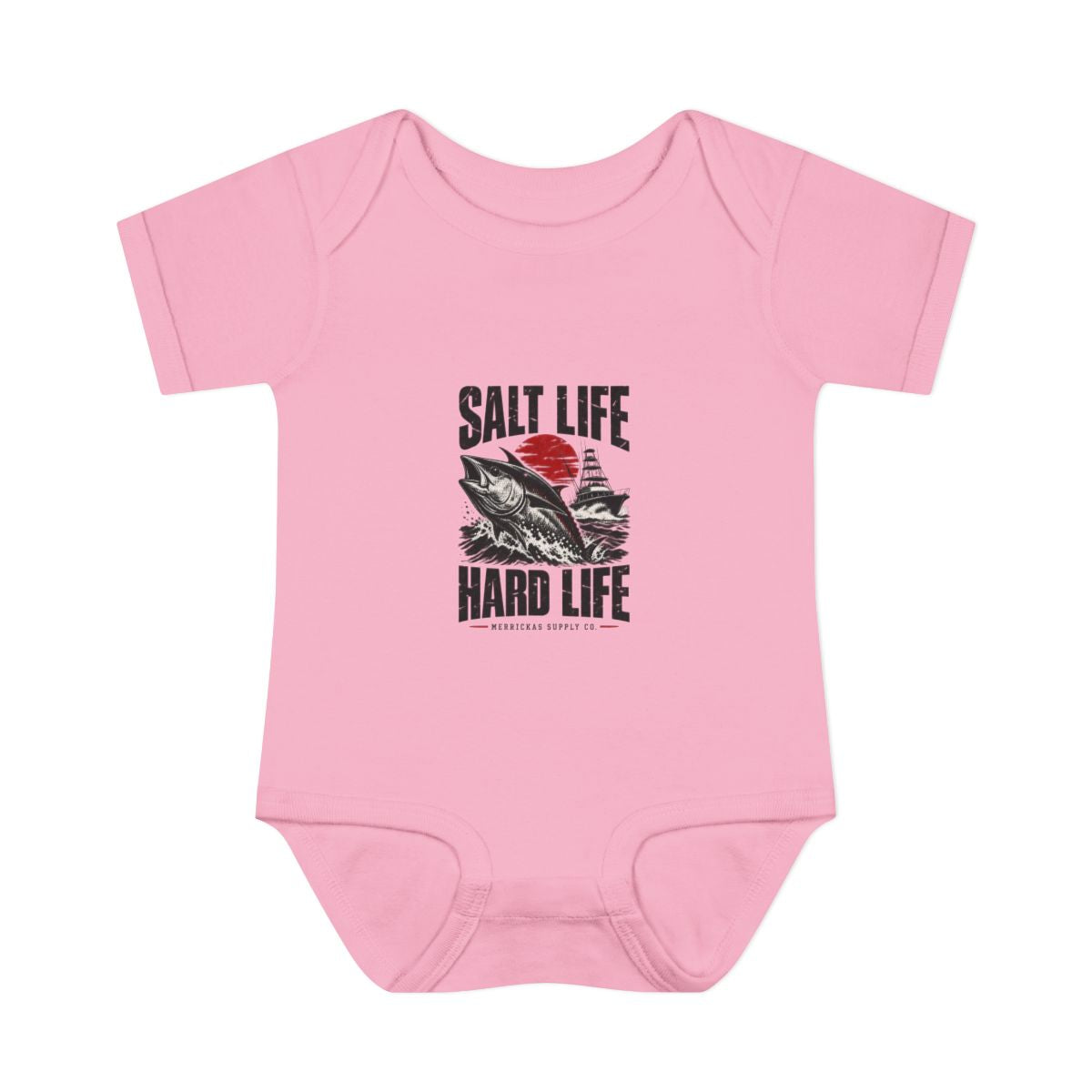 Salt Life Hard Life Baby Onesie