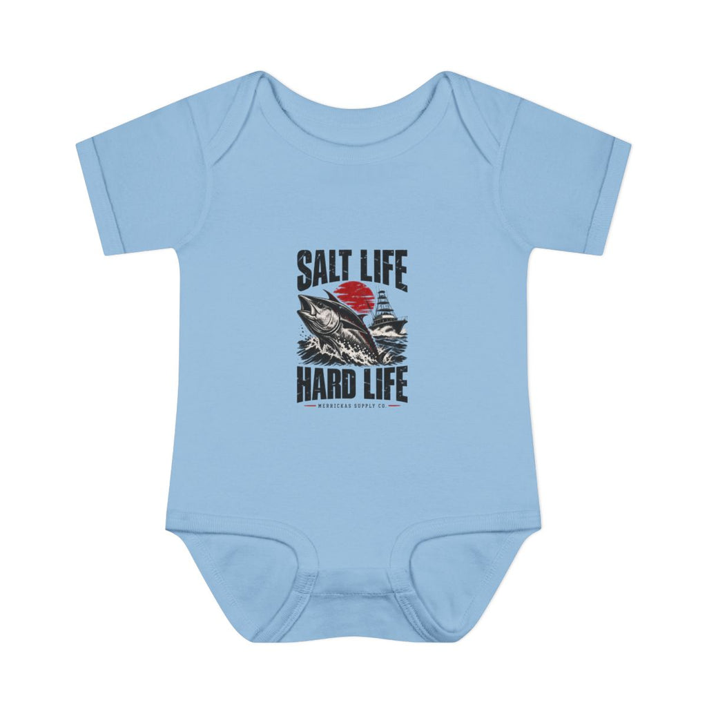 Salt Life Hard Life Baby Onesie