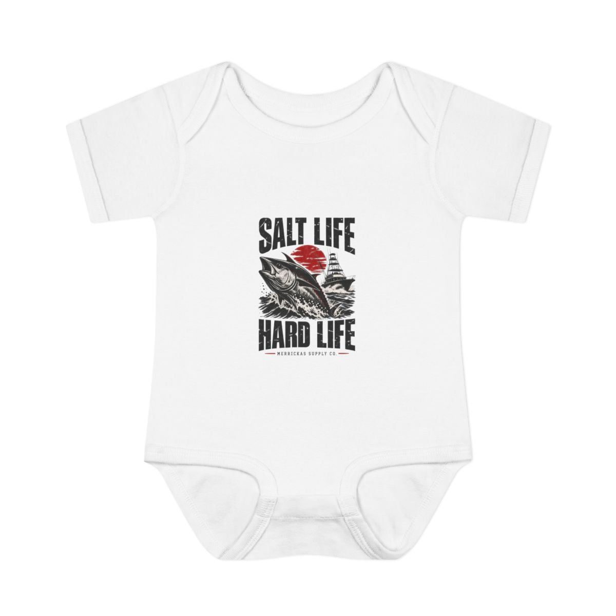Salt Life Hard Life Baby Onesie