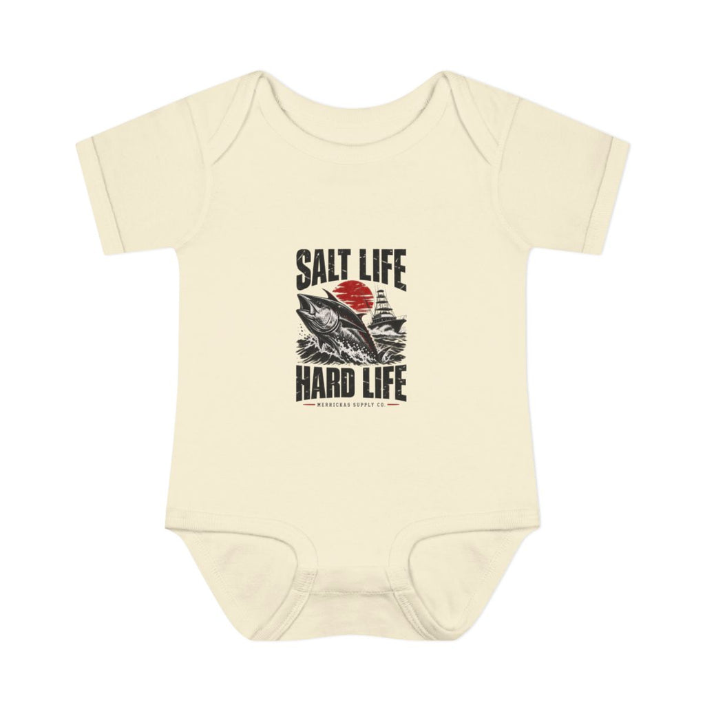 Salt Life Hard Life Baby Onesie