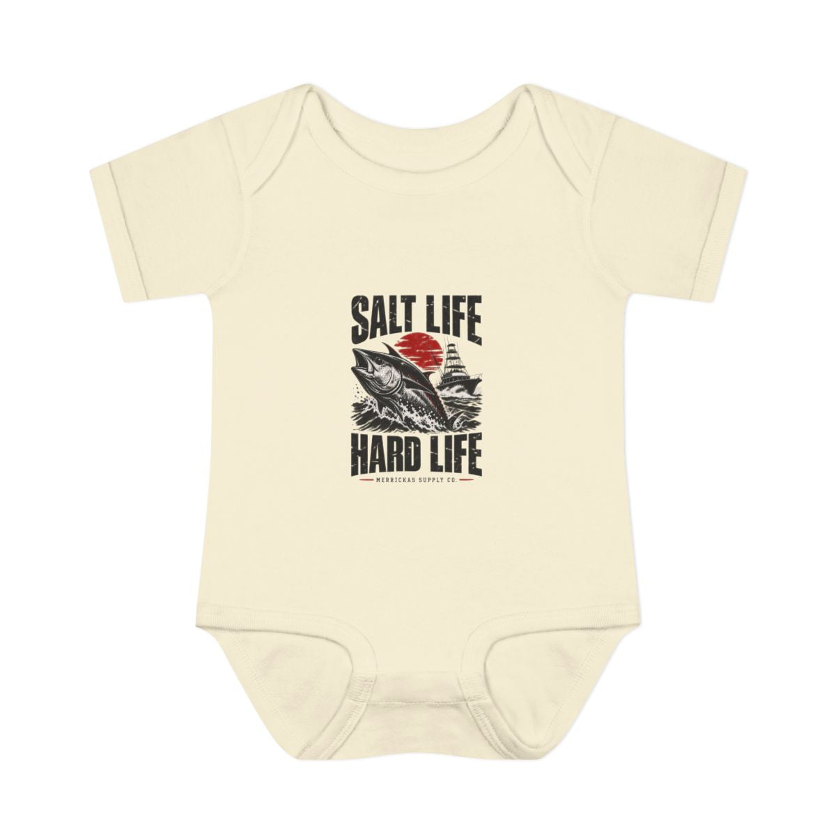 Salt Life Hard Life Baby Onesie