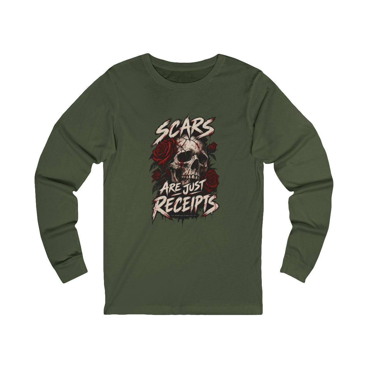 Scars Are Just Receipts Long Sleeve Tee