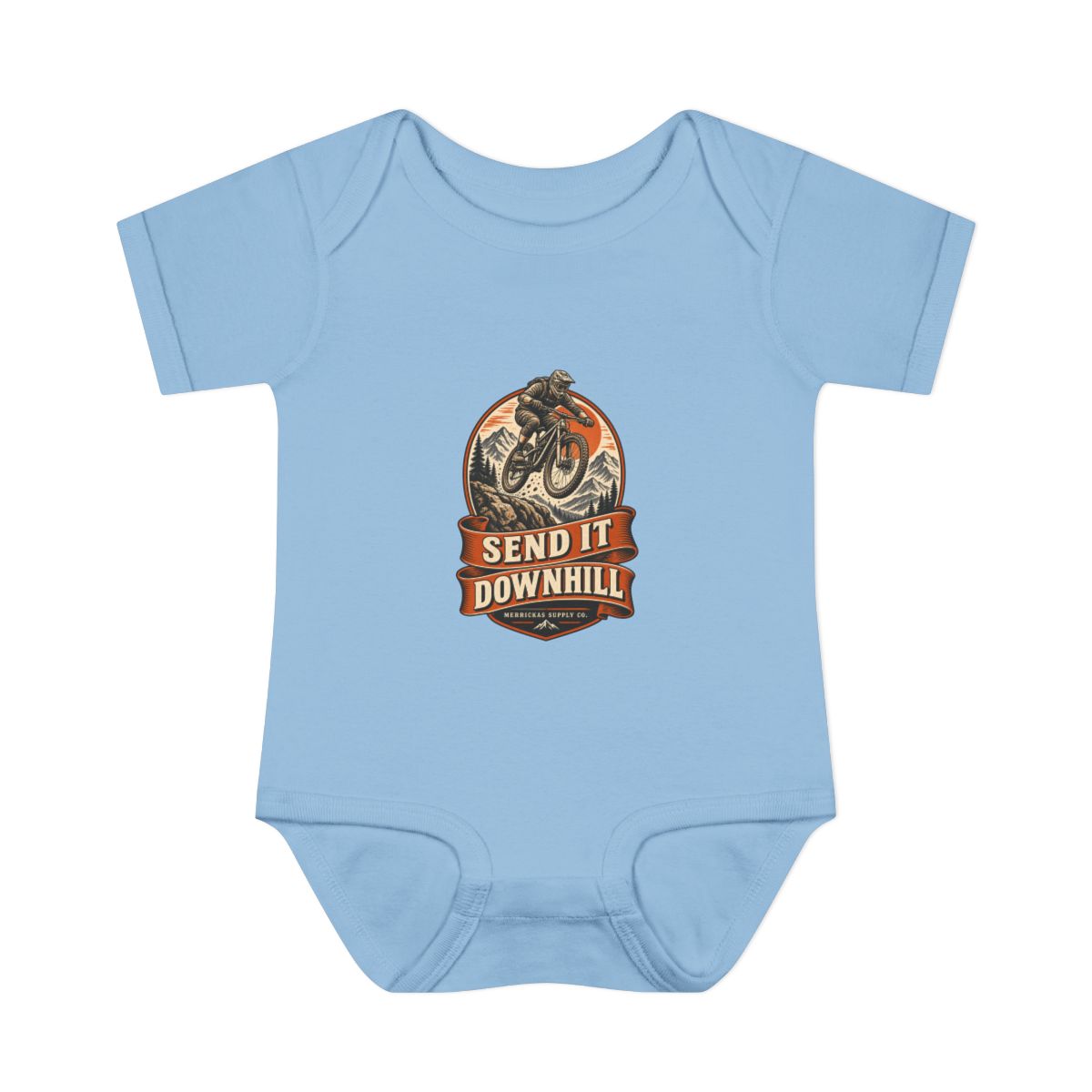 Send It Downhill Baby Onesie