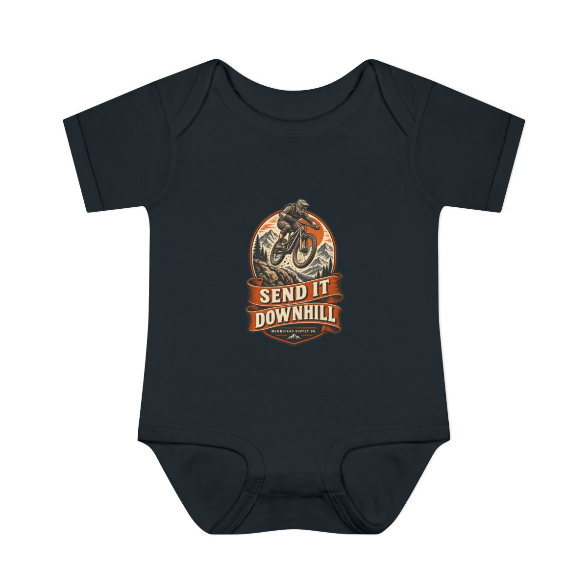 Send It Downhill Baby Onesie