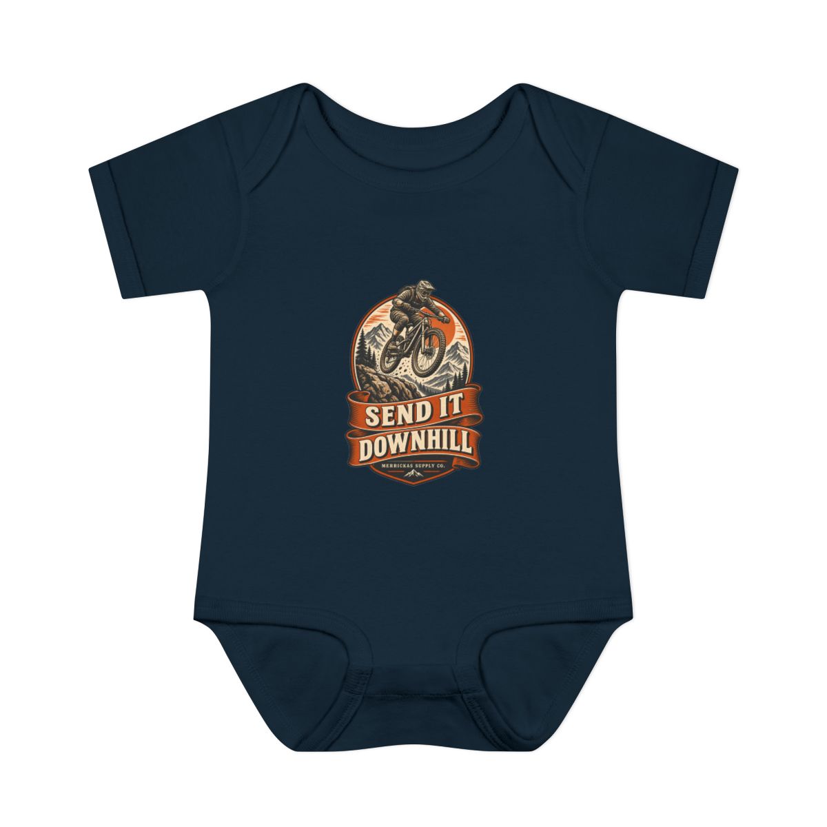 Send It Downhill Baby Onesie