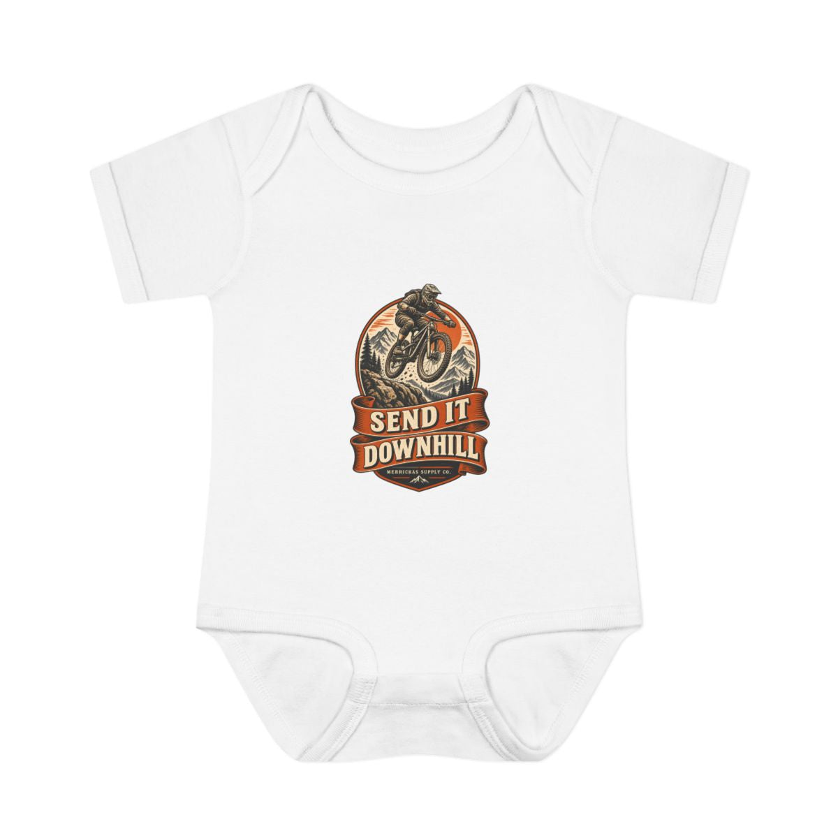 Send It Downhill Baby Onesie
