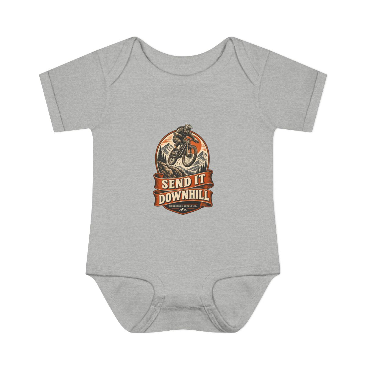 Send It Downhill Baby Onesie