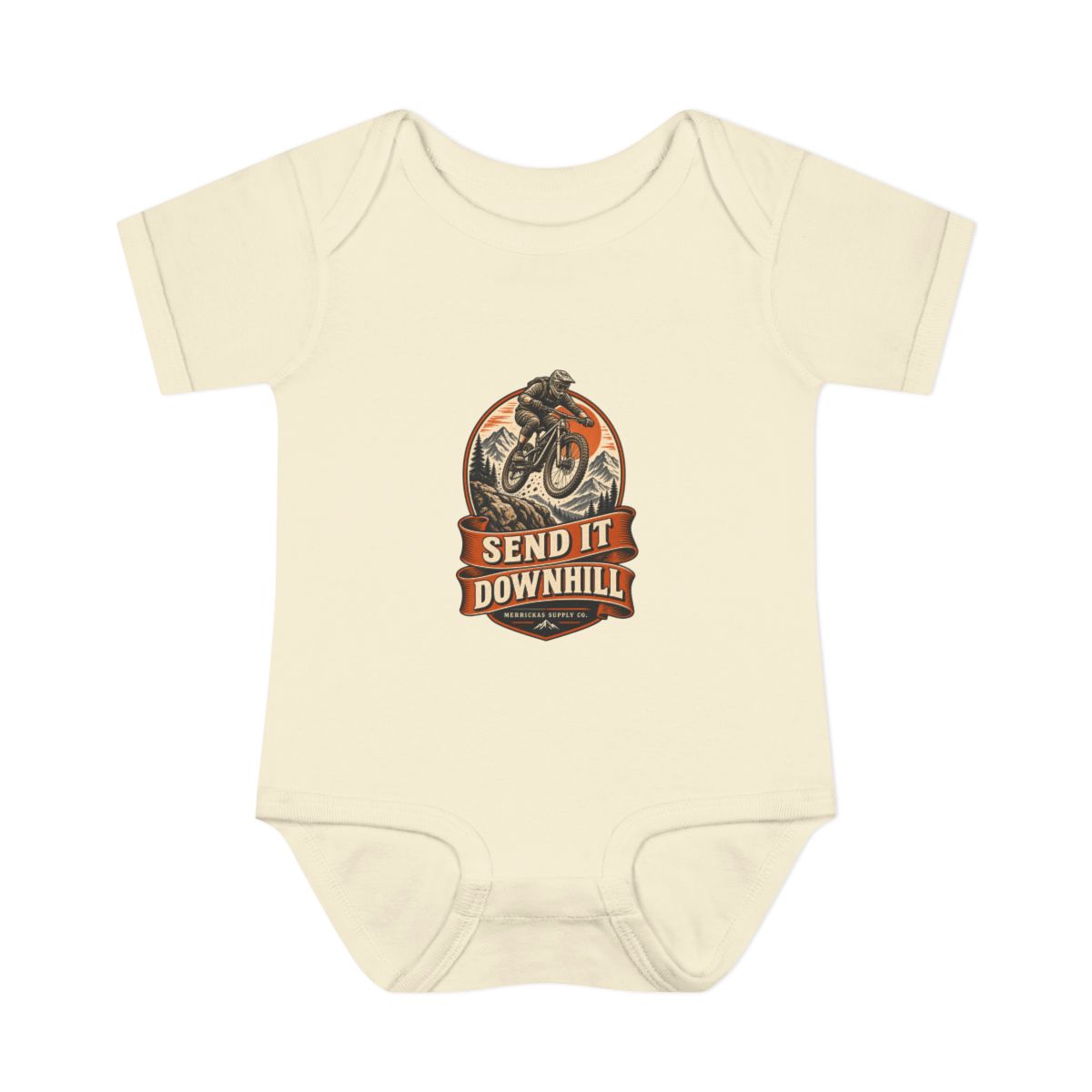 Send It Downhill Baby Onesie