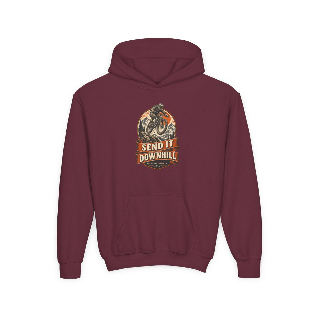 Send It Downhill Youth Hoodie