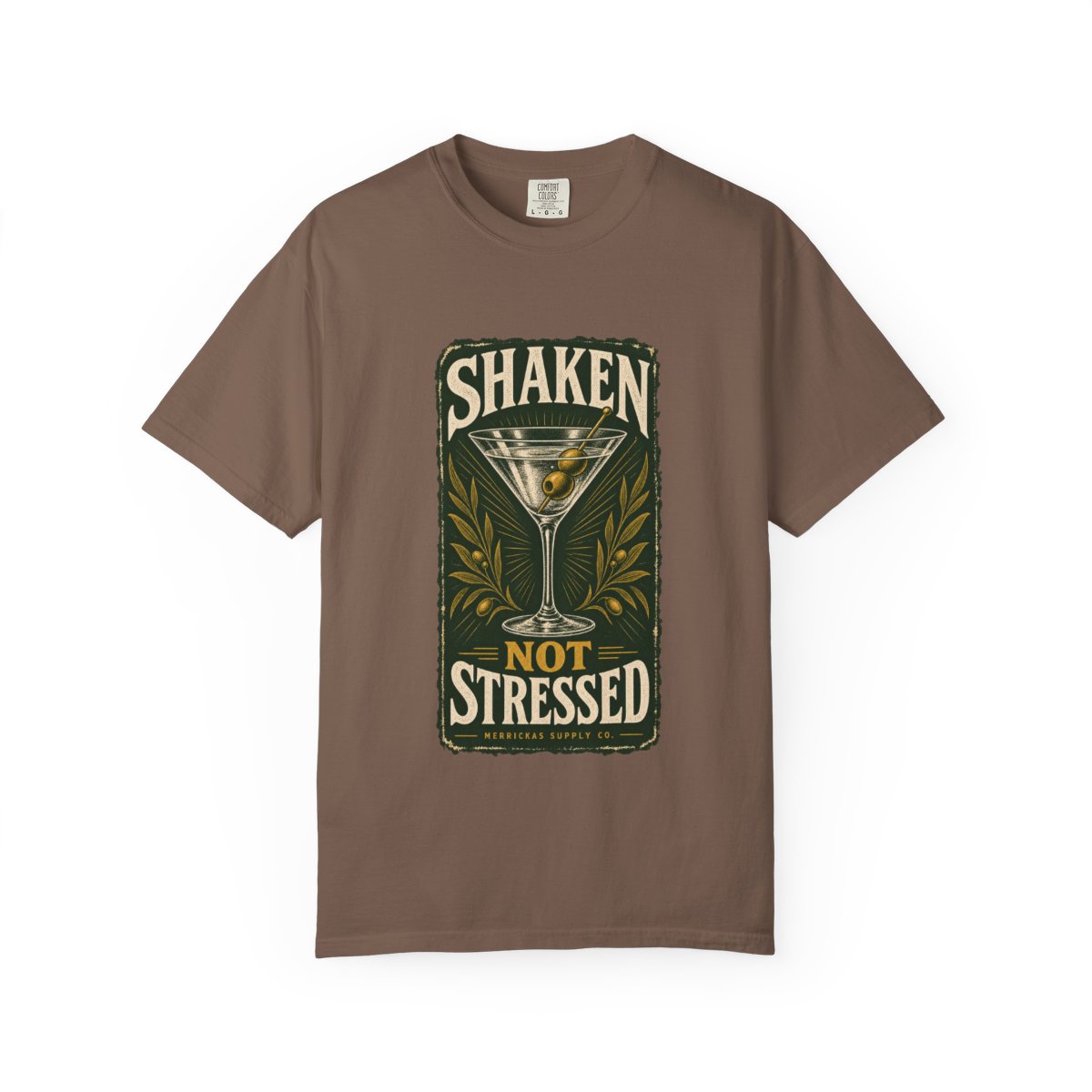 Shaken Not Stressed Garment-Dyed Tee