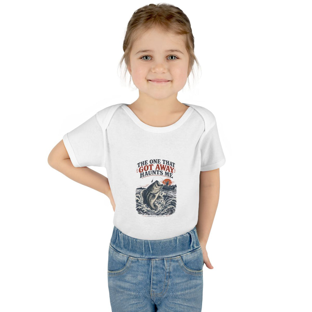 The One That Got Away Haunts Me Baby Onesie