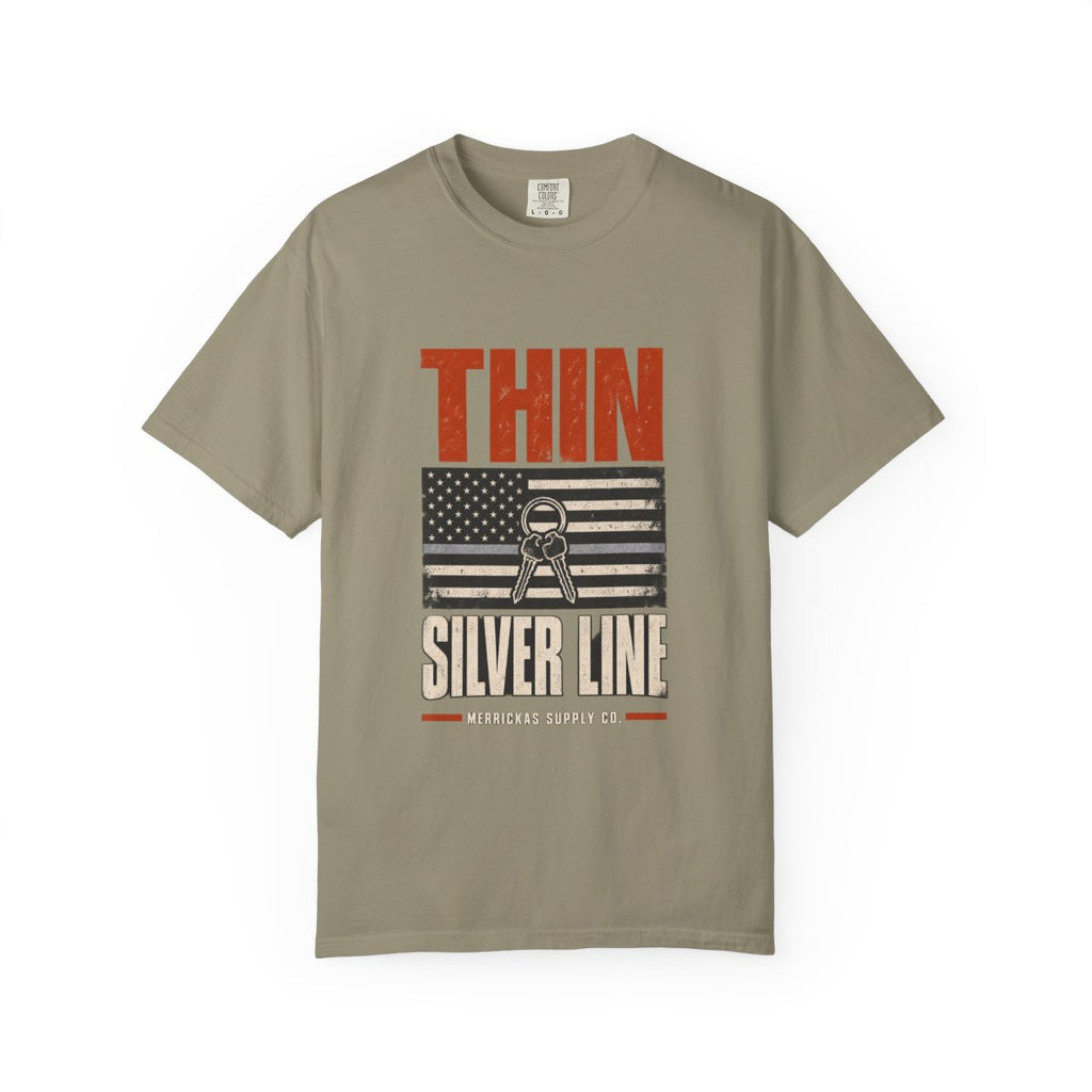 Thin Silver Line Garment-Dyed Tee