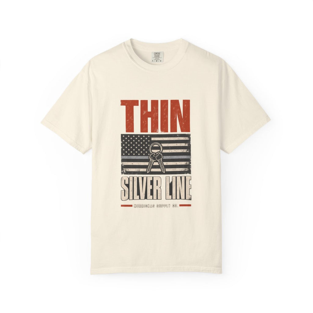 Thin Silver Line Garment-Dyed Tee
