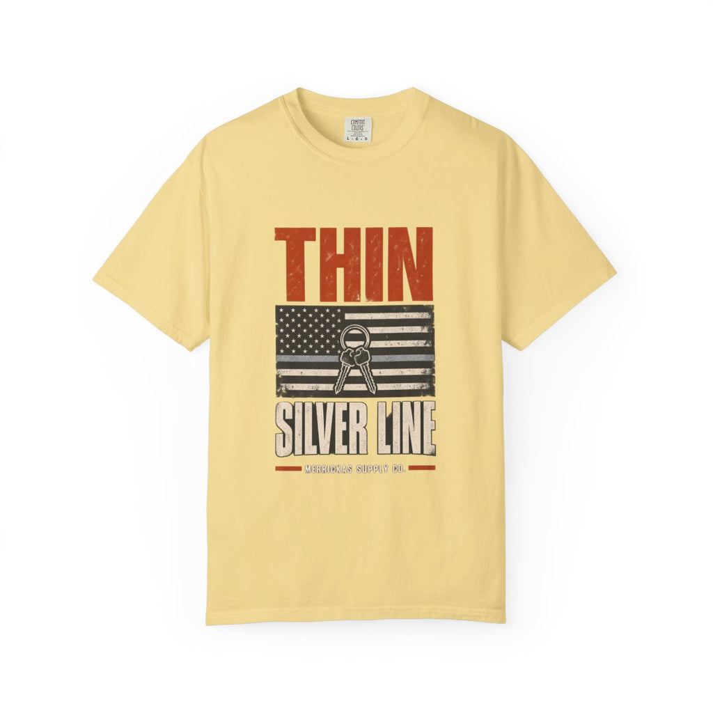 Thin Silver Line Garment-Dyed Tee