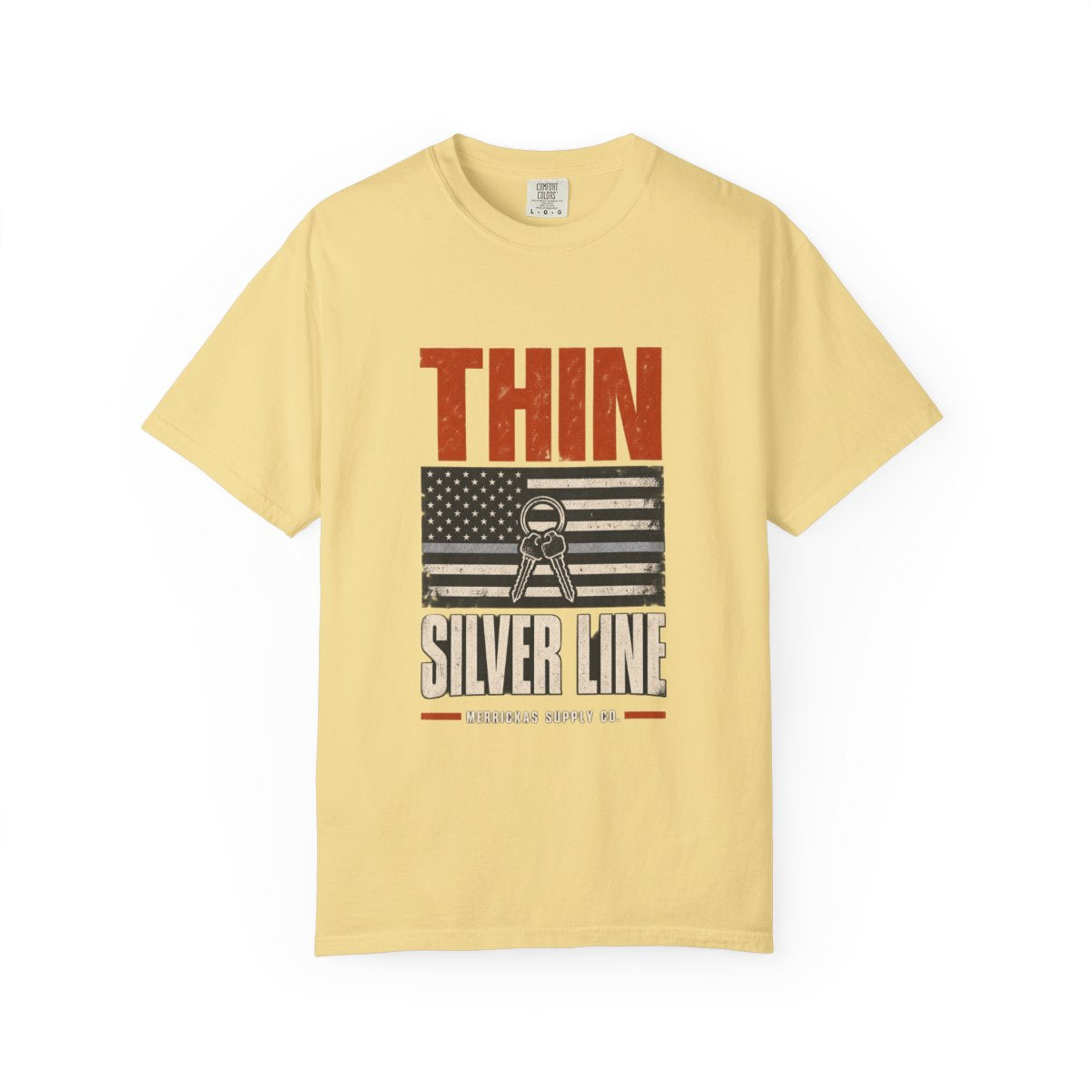 Thin Silver Line Garment-Dyed Tee
