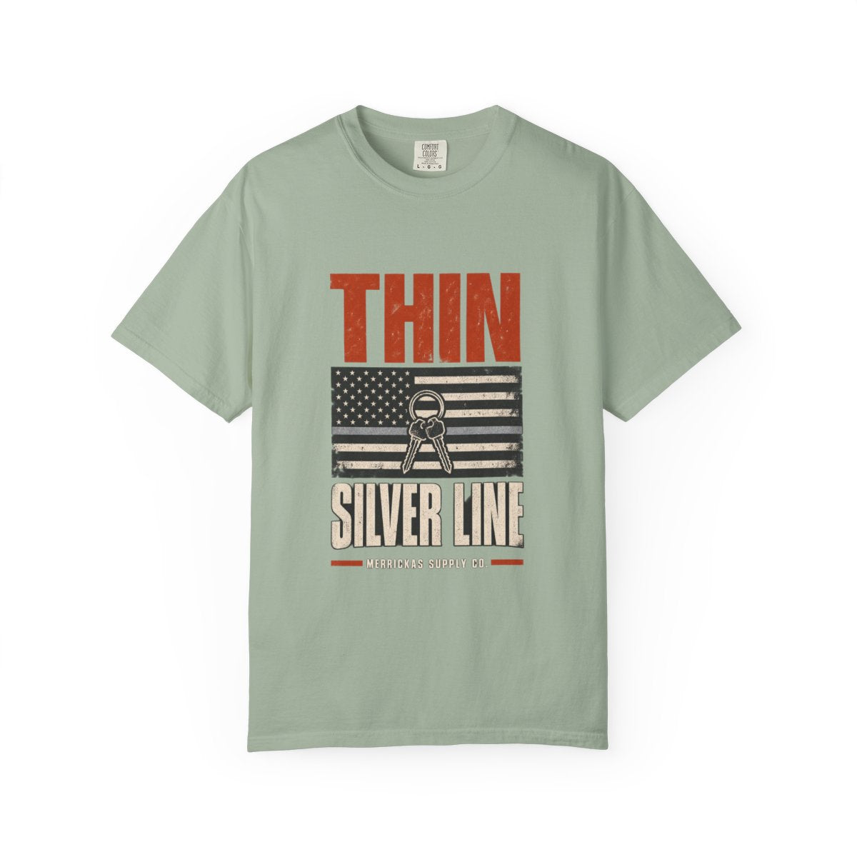 Thin Silver Line Garment-Dyed Tee