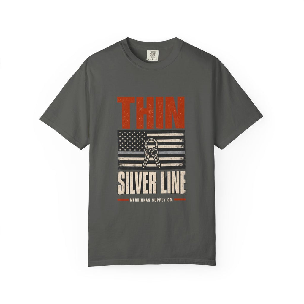 Thin Silver Line Garment-Dyed Tee