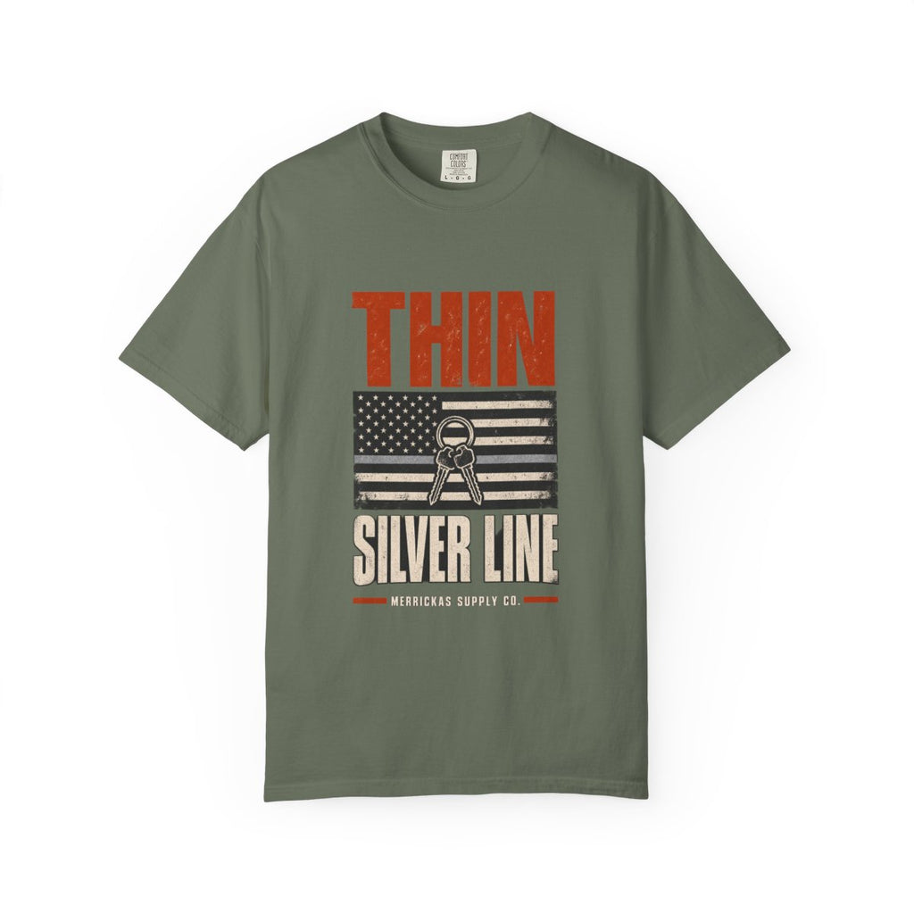 Thin Silver Line Garment-Dyed Tee