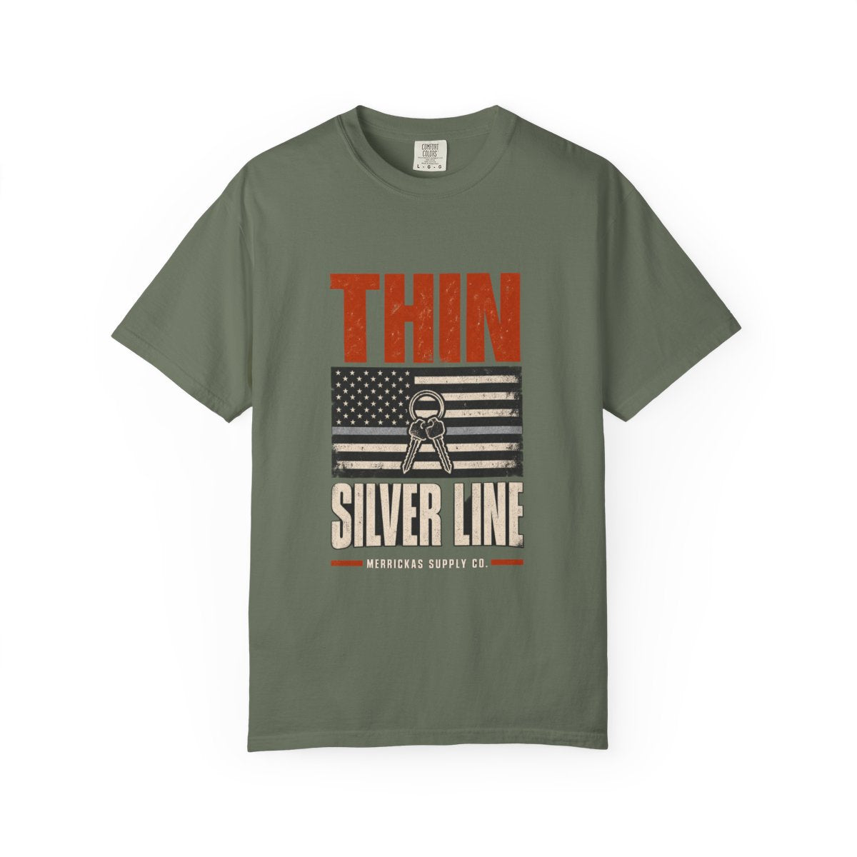 Thin Silver Line Garment-Dyed Tee