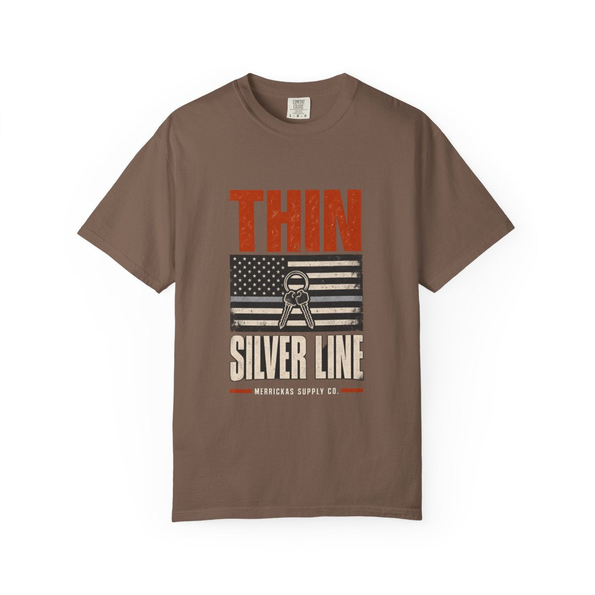 Thin Silver Line Garment-Dyed Tee