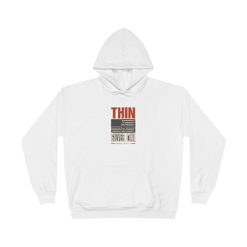 Thin Silver Line Heavyweight Hoodie