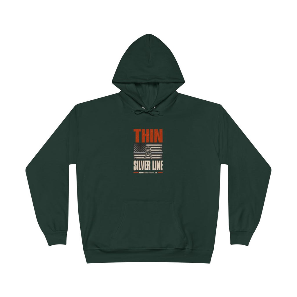 Thin Silver Line Heavyweight Hoodie