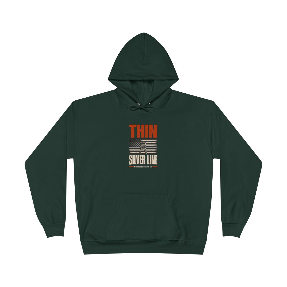 Thin Silver Line Heavyweight Hoodie
