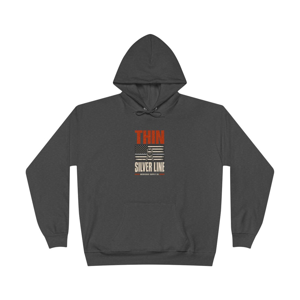 Thin Silver Line Heavyweight Hoodie