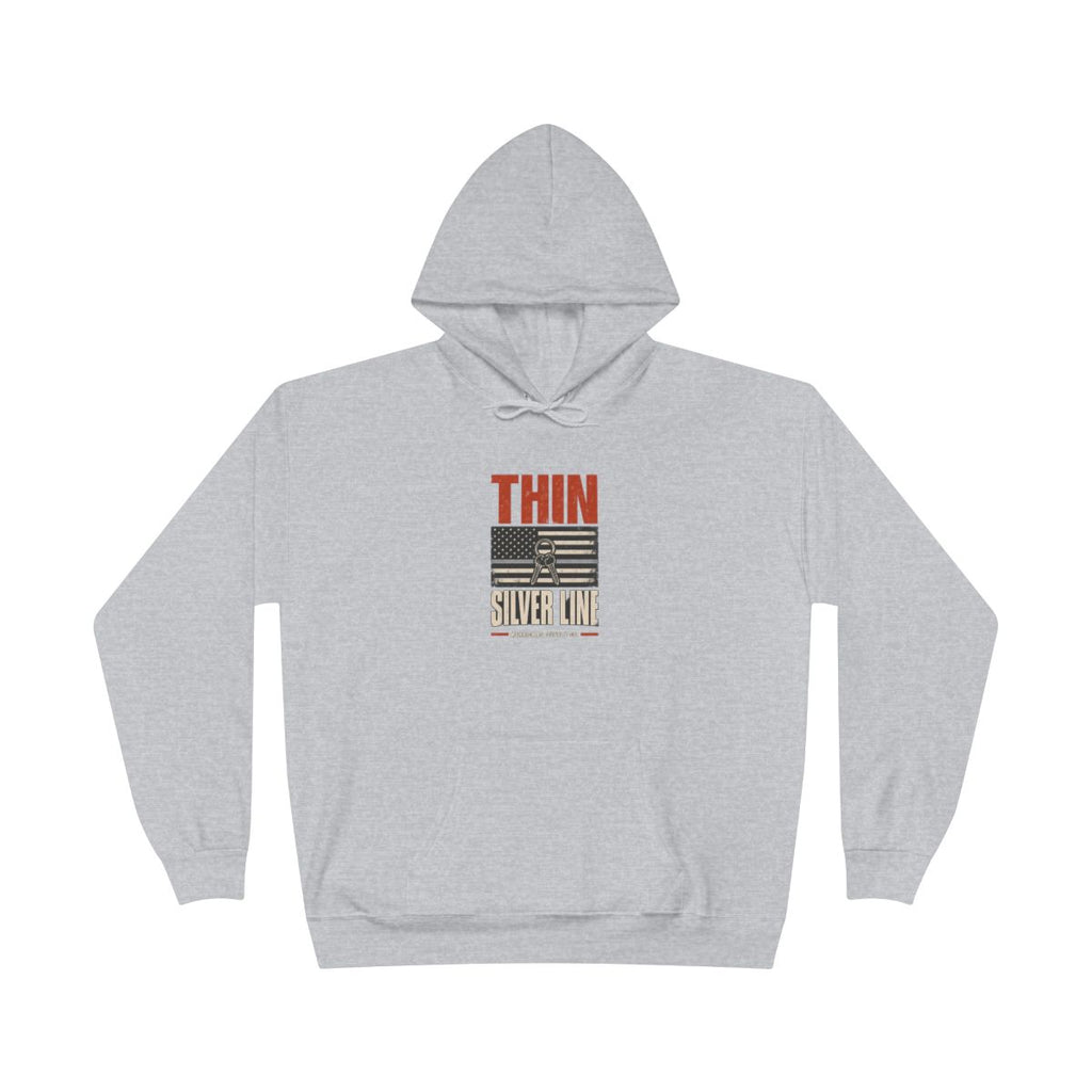 Thin Silver Line Heavyweight Hoodie